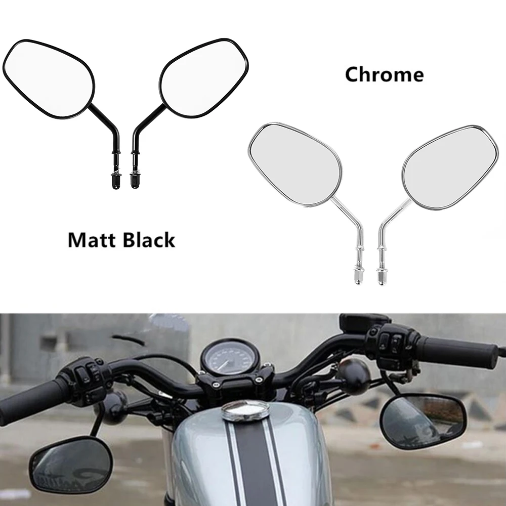 

Motorcycle Rear View Rearview Side Mirrors For Harley Dyna Electra Glide Fatboy Iron 883 Road Glide Sportster 883 1200 Softail