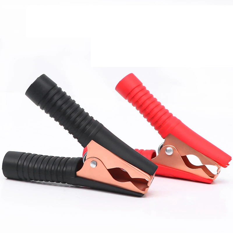 

2PCS 100A Car Alligator Clips Battery Clamps Crocodile Clip Red Black
