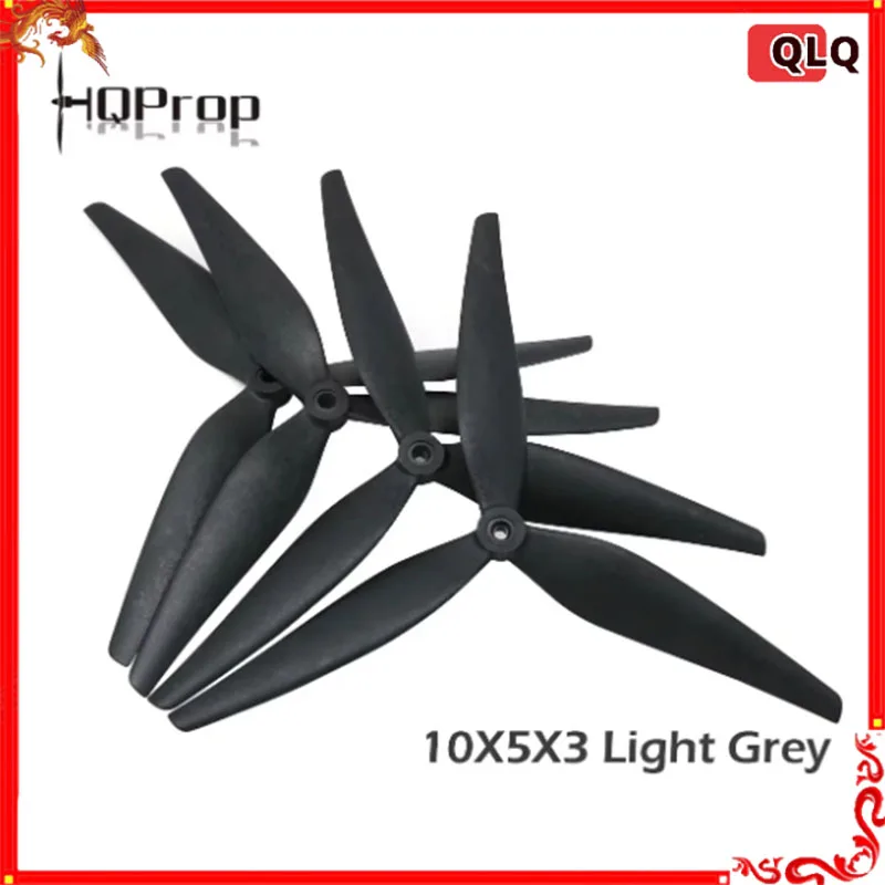 4 шт. Hqprop Hq Macroquad Prop 10x5x3 1050/9050 10 дюймов 9 3 лопасти черный углеродный усиленный