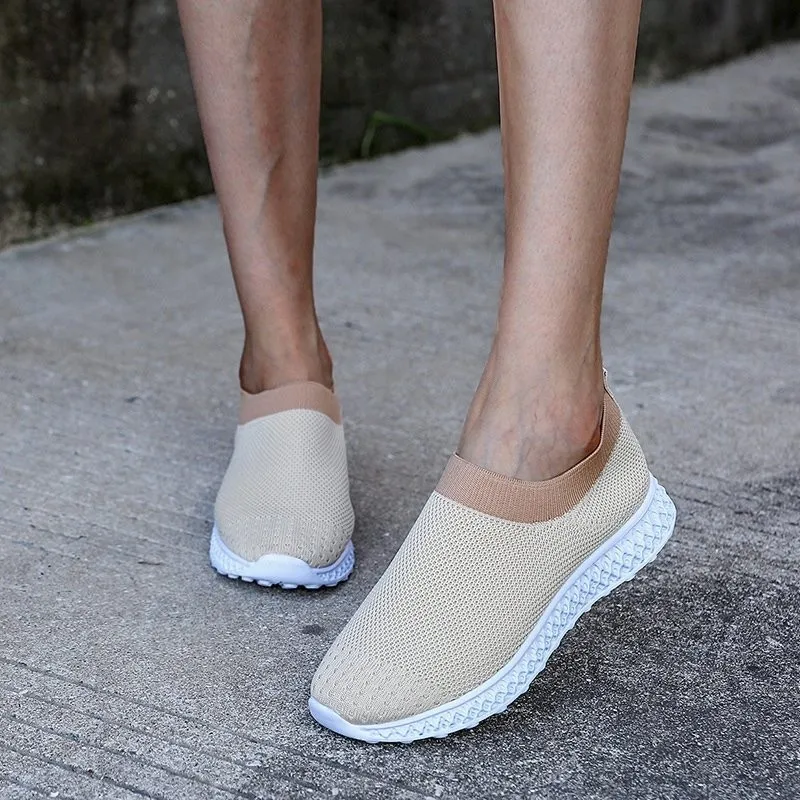 

2022 Women's Summer Autumn Casual Women's Basketball Flat Shoes Flat Slip-on White Shoes Women's Lightweight White Sneakers 1