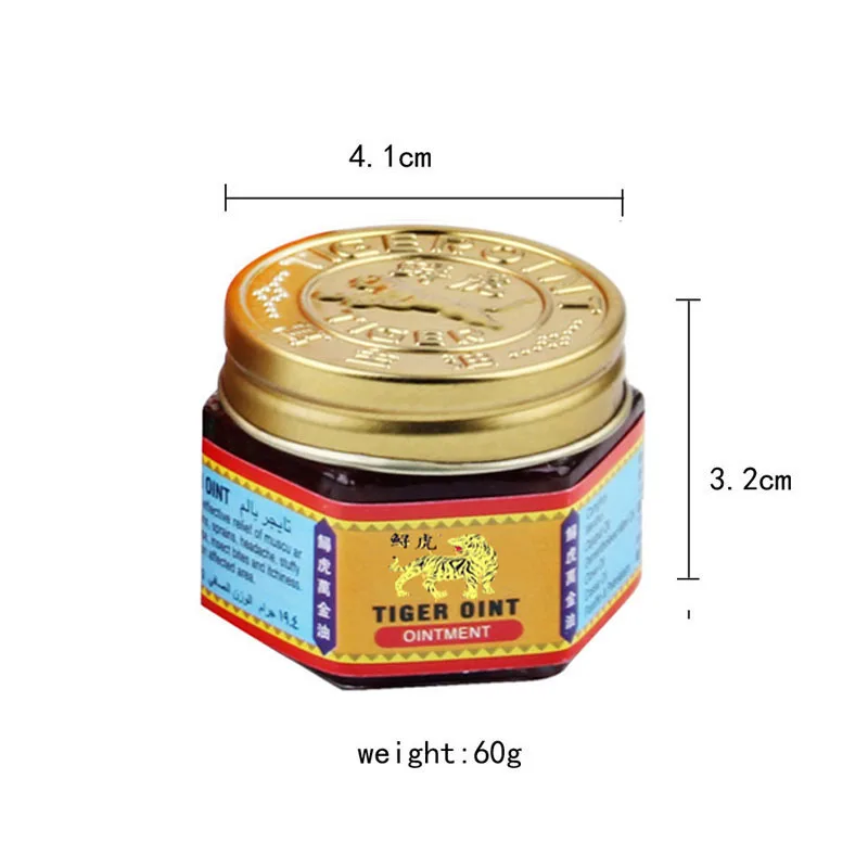 12pcs Original Red White Tiger Balm Ointment Thailand Painkiller Cream Muscle Pain Relief Plaster Soothe Itch Essential Cool Oil |