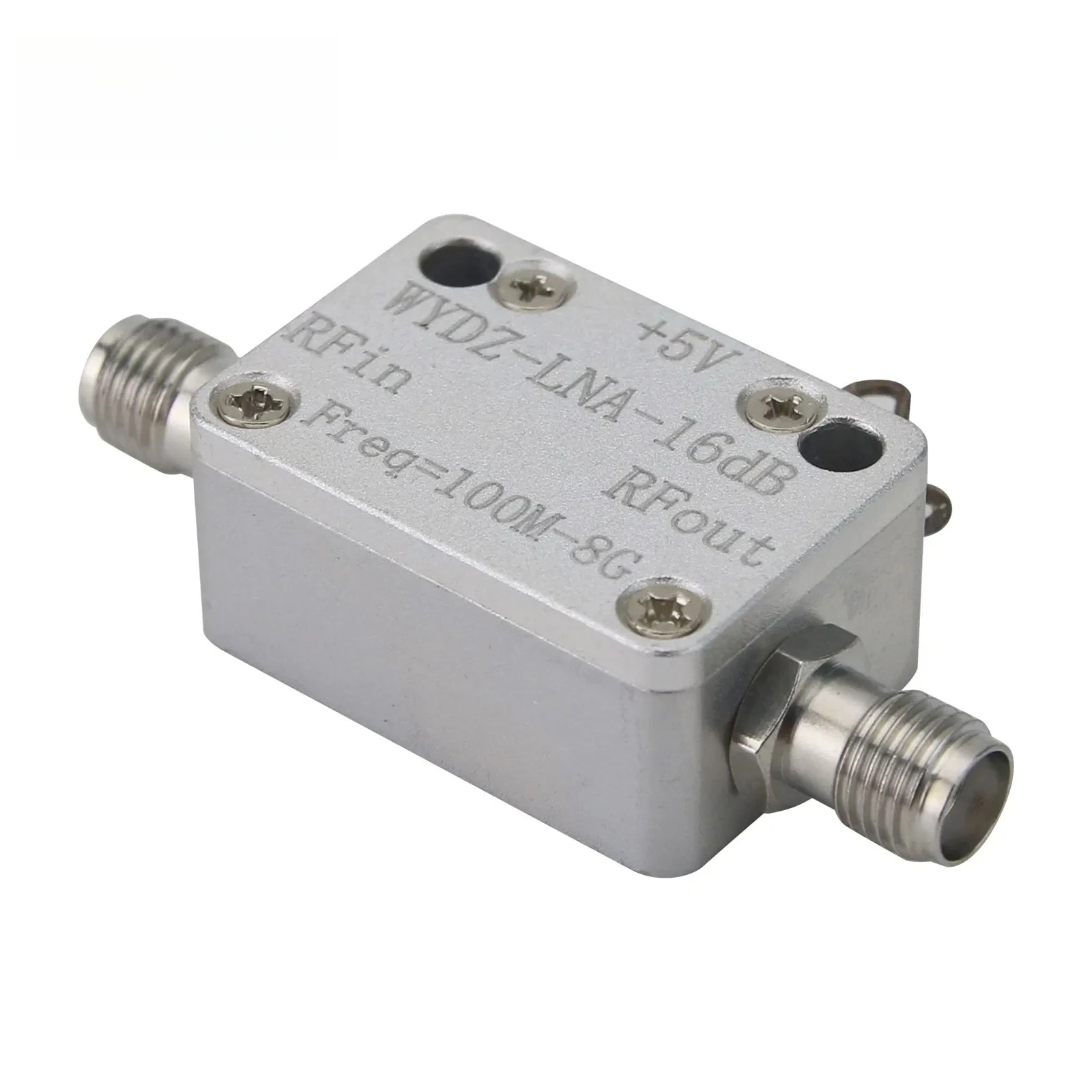Фото Новый малошумящий УВЧ-усилитель WYDZ-LNA-100M-8G-16dB 100 МГц - 8 ГГц, 50 Ом, 5В/50мА с разъемом SMA Female, радиочастотный аксессуар №5