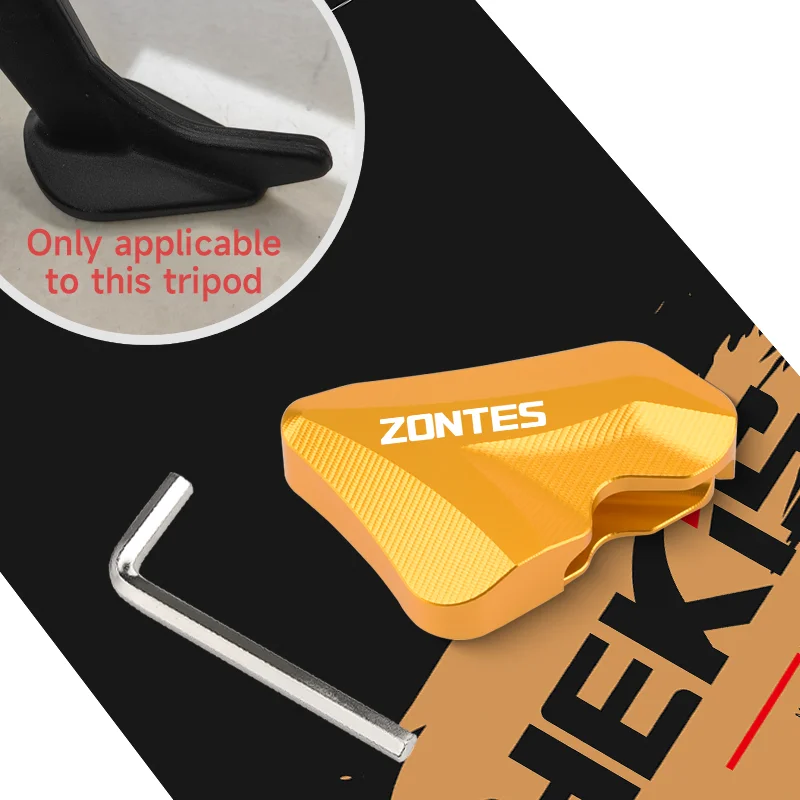 

Chekis подходит для аксессуаров для модификации мотоциклов Zontes 368g 501g, увеличенная база с боковой опорой, увеличенная подкладка для бокового штатива, поддерживающее устройство бокового удара, предотвращающая удаление воздуха, большая стабильность па