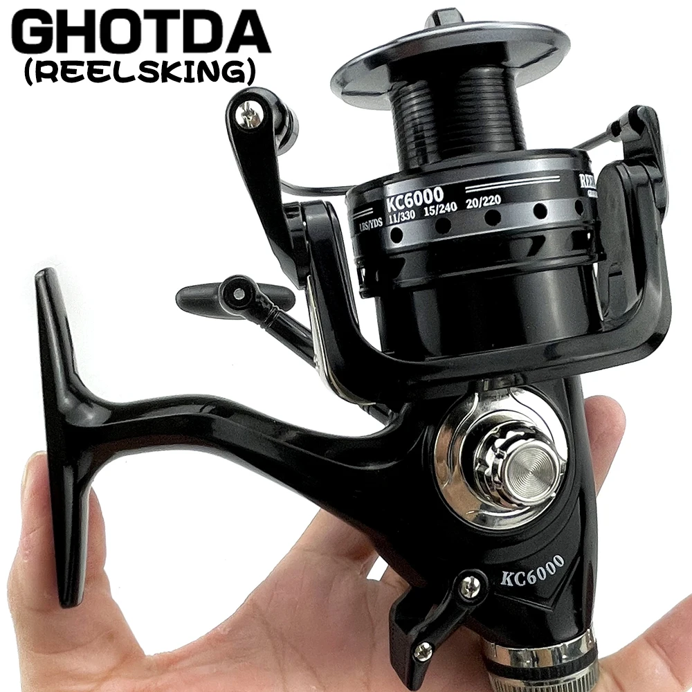 

GHOTDA KC3000-6000 5.2:1 Gear Ratio High Speed Fishing Reel Water Resistance Spinning Reel Carp Fishing Reel