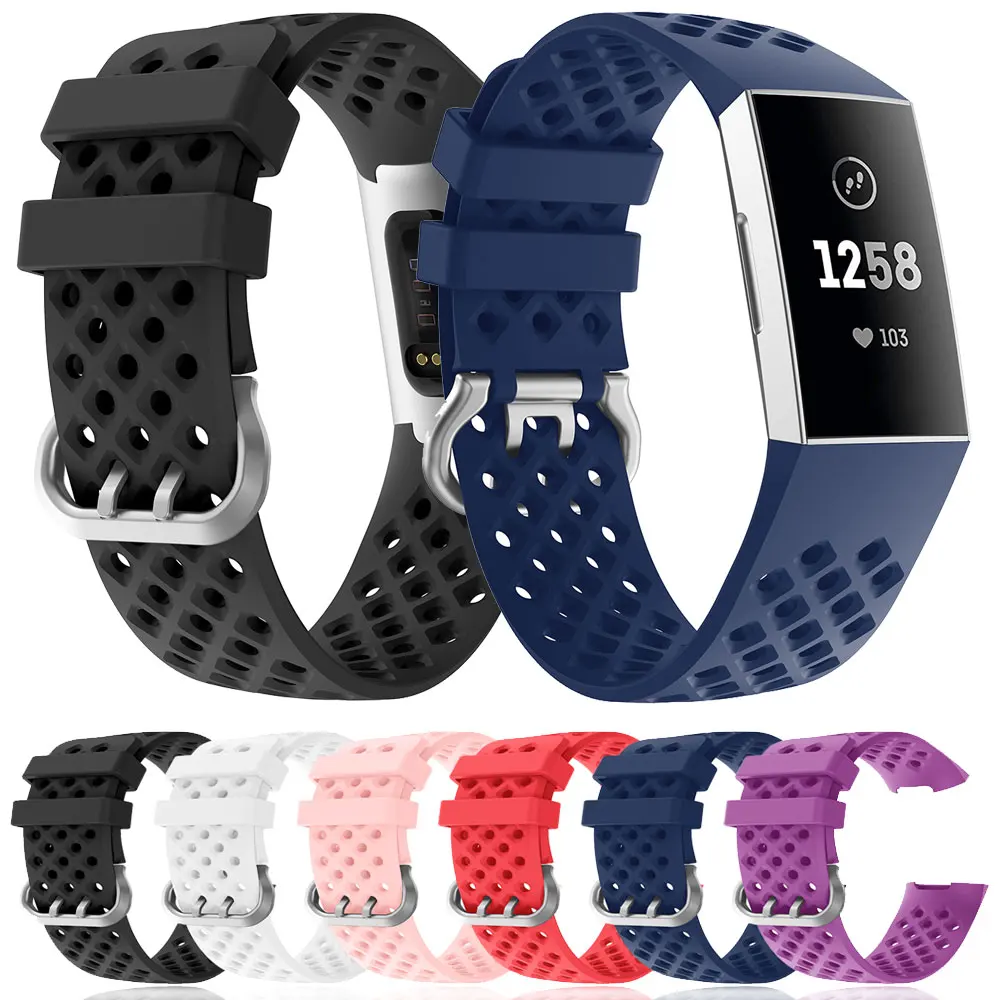 

For Fitbit Charge 4 3 Watchbands Smart Watch Bracelet Soft TPU Wristband Watch Strap For Fitbit Charge 3 SE Charge4 Charge3 Band