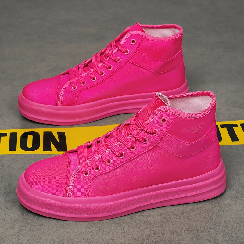 Brand Skateboarding Shoes for Men Women Unisex Lightweight High-top Canvas Shoes Couple Flat Walking Non-slip Youth Sports Shoes