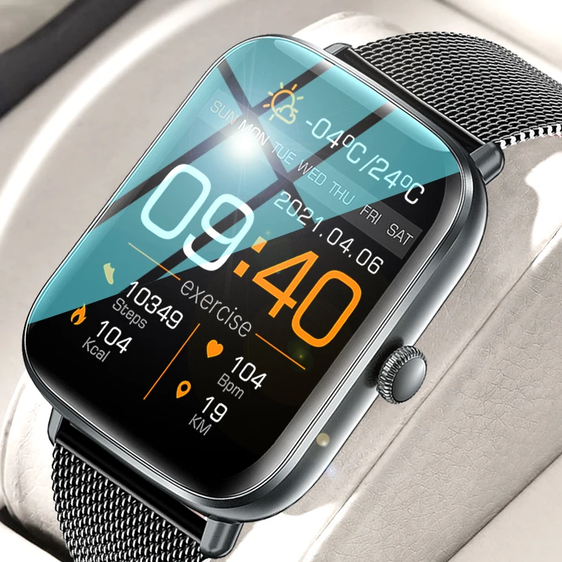 Новинка 2022 умные часы с Bluetooth и пульсометром для мужчин фитнес-трекер сенсорным