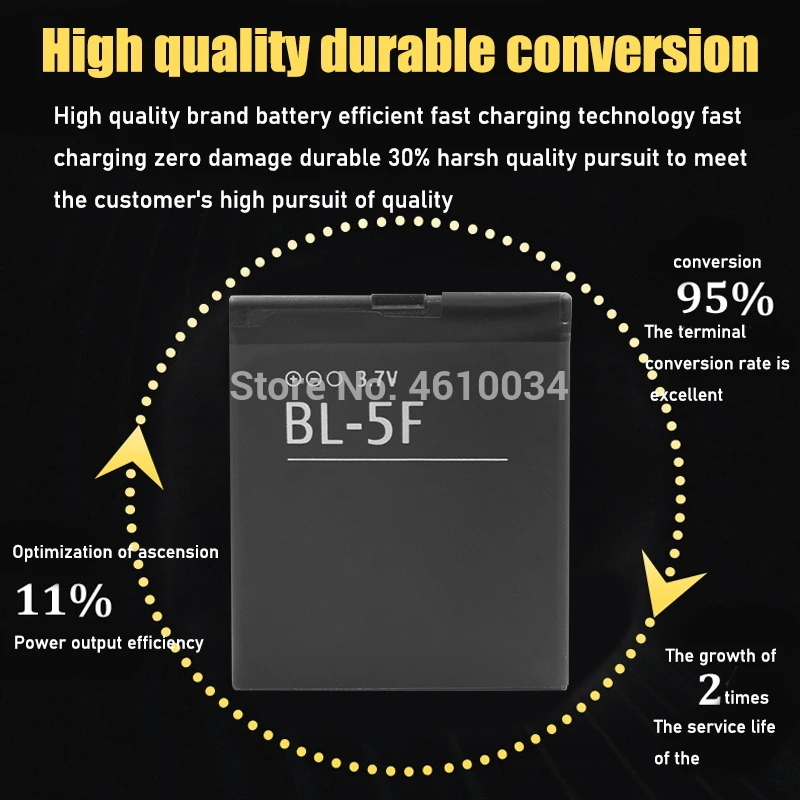 Аккумулятор для Nokia N96 N95 N98 N93i 6290 E65 6210S/N 6710N