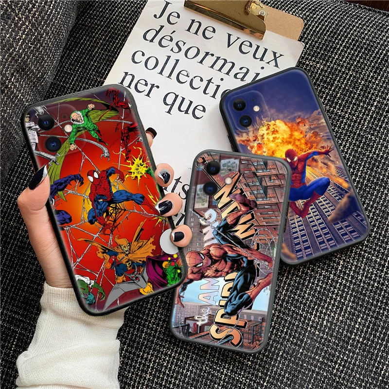 Мягкий чехол 66TY Spiderman для Samsung J2 Prime J4 Core J5 J6 Plus J7 Pro J8 S7 Edge S8 Note 8 9 10 Lite 20 Ultra