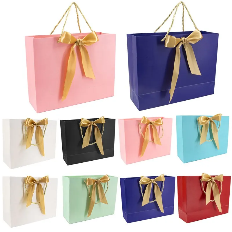 

Luxury Gift Bags Wedding Colorful Favours With Handles Party 1PCS 32x11x25cm