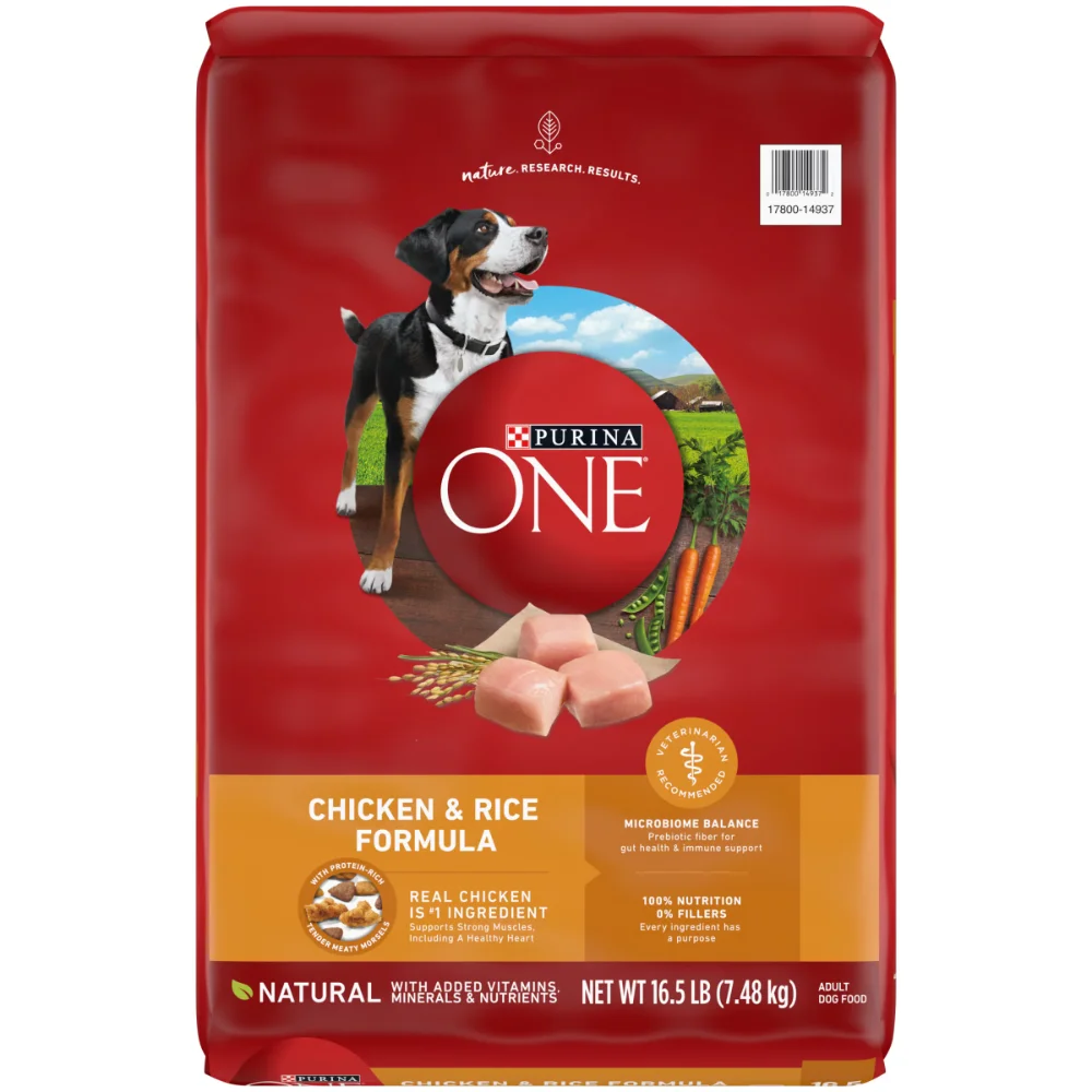 

OIMG Dry Dog Food for Adult Dogs Chicken and Rice Formula, 16.5 Lb Bag