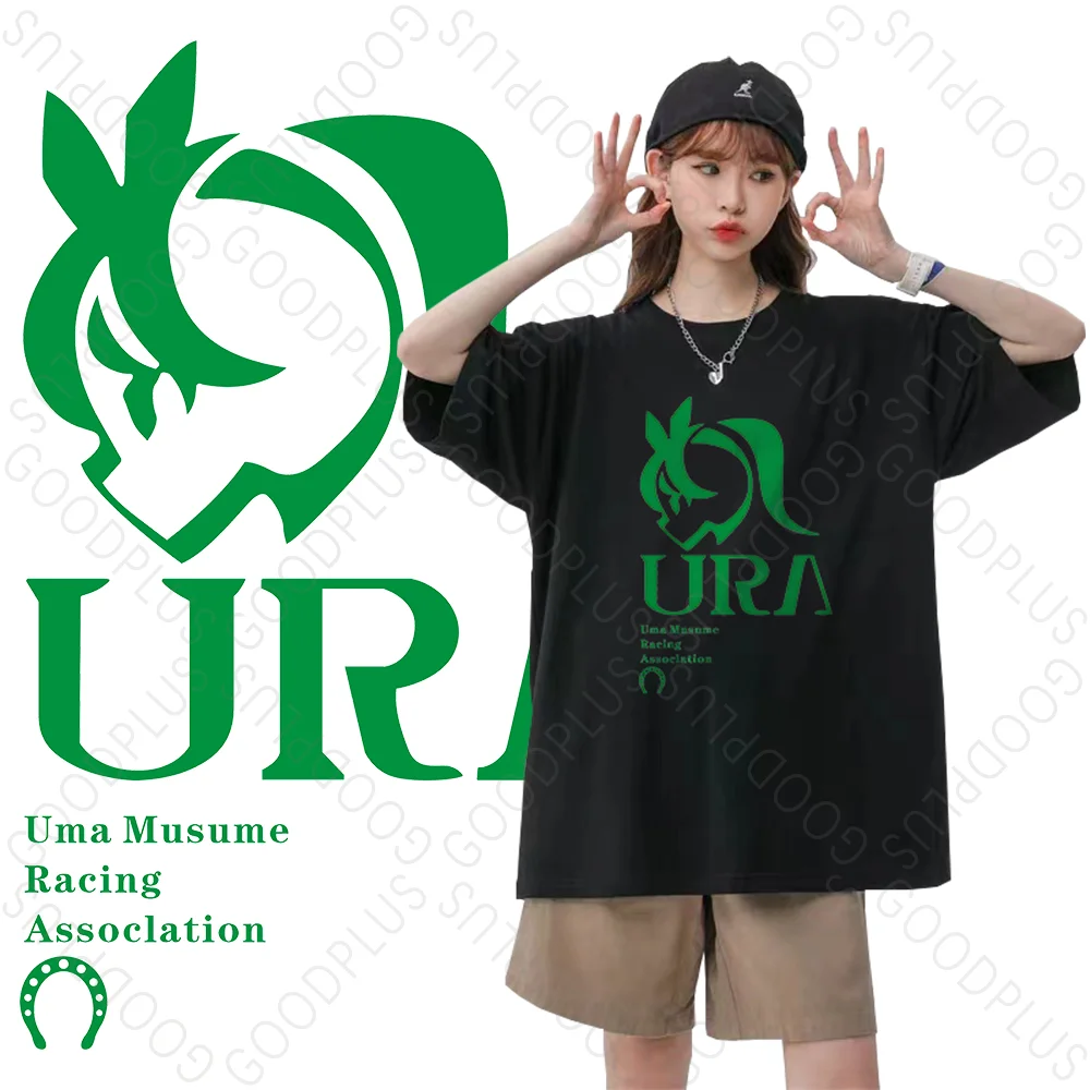 

Uma Musume Pretty Derby Oversized Anime T-shirt Women Cute Top Men Short Sleeve Kawaii Manga Graphic Tee Summer Couple Clothing