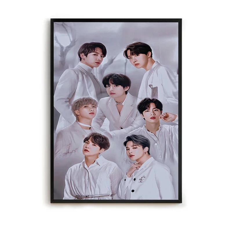 Корейская поп-музыка мужской постер холст настенная художественная роспись