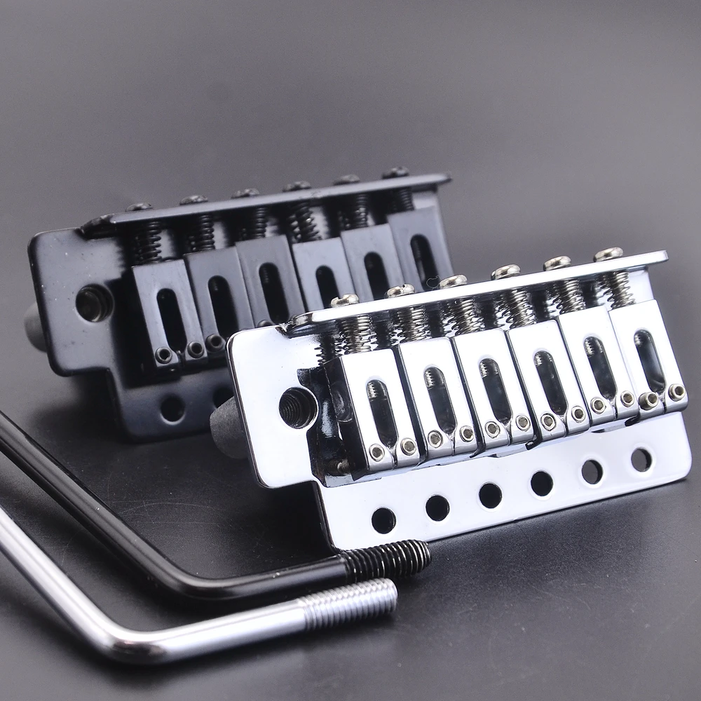 

1 Set 52.5mm Electric Guitar Tremolo System Bridge - Chrome / Black