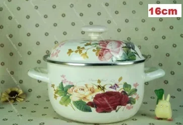 Набор эмалированных кастрюль для приготовления пищи 10 шт. кастрюля тушения супа