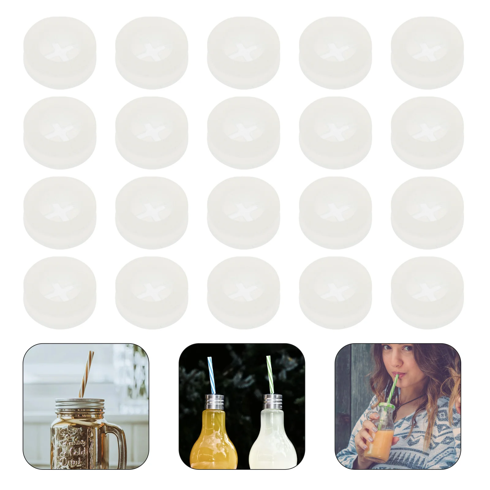 

Mason Grommet Grommets Jar Straw Lid Lids Fermentation Plug Airlock Canning Holes Fixing Fermenter Silicone Plugs Beer Jars