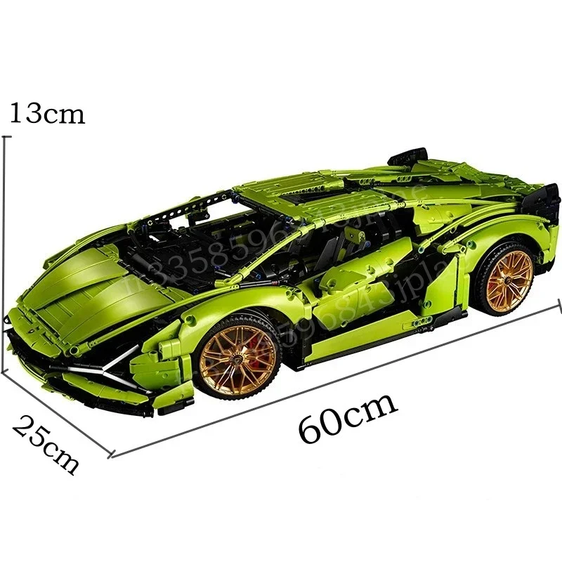 3696 шт. технические строительные блоки Lambo Sian совместимые 42115 MOC модель кирпича