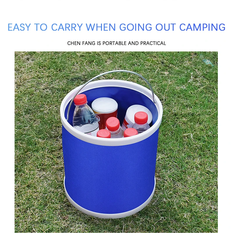

Водонепроницаемое складное ведро л, удобное экологически чистое износостойкое ведро, портативный автомобильный контейнер для воды, сумка ...