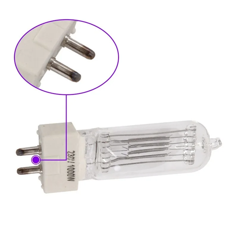 HoneyFly G9.5 Studio Halogen Lamp Bulb 230V 1000W Stagelight Capsule Clear Photographic Stage Warm White for |