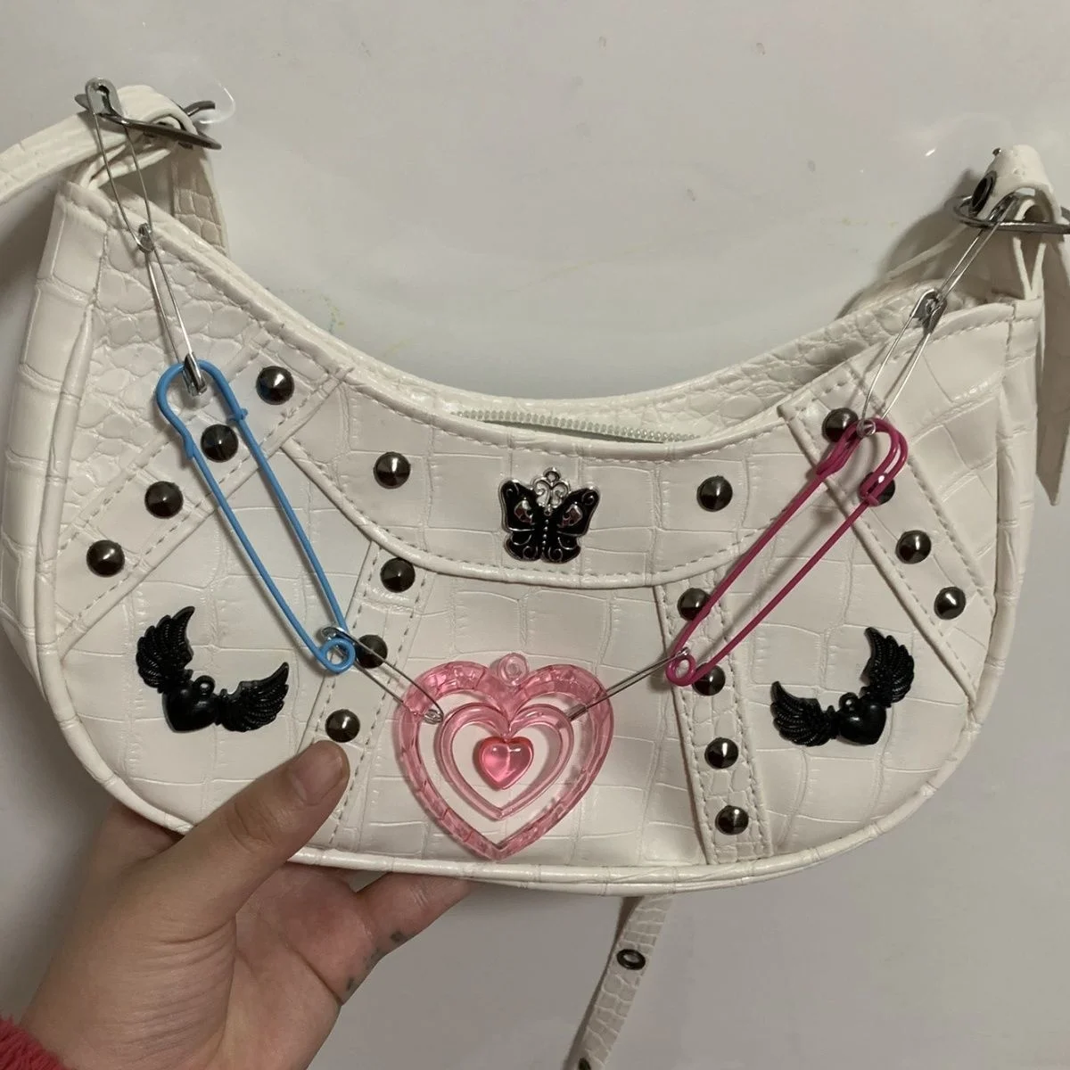 

Женская сумка-Кроссбоди из ПУ кожи, с заклепками