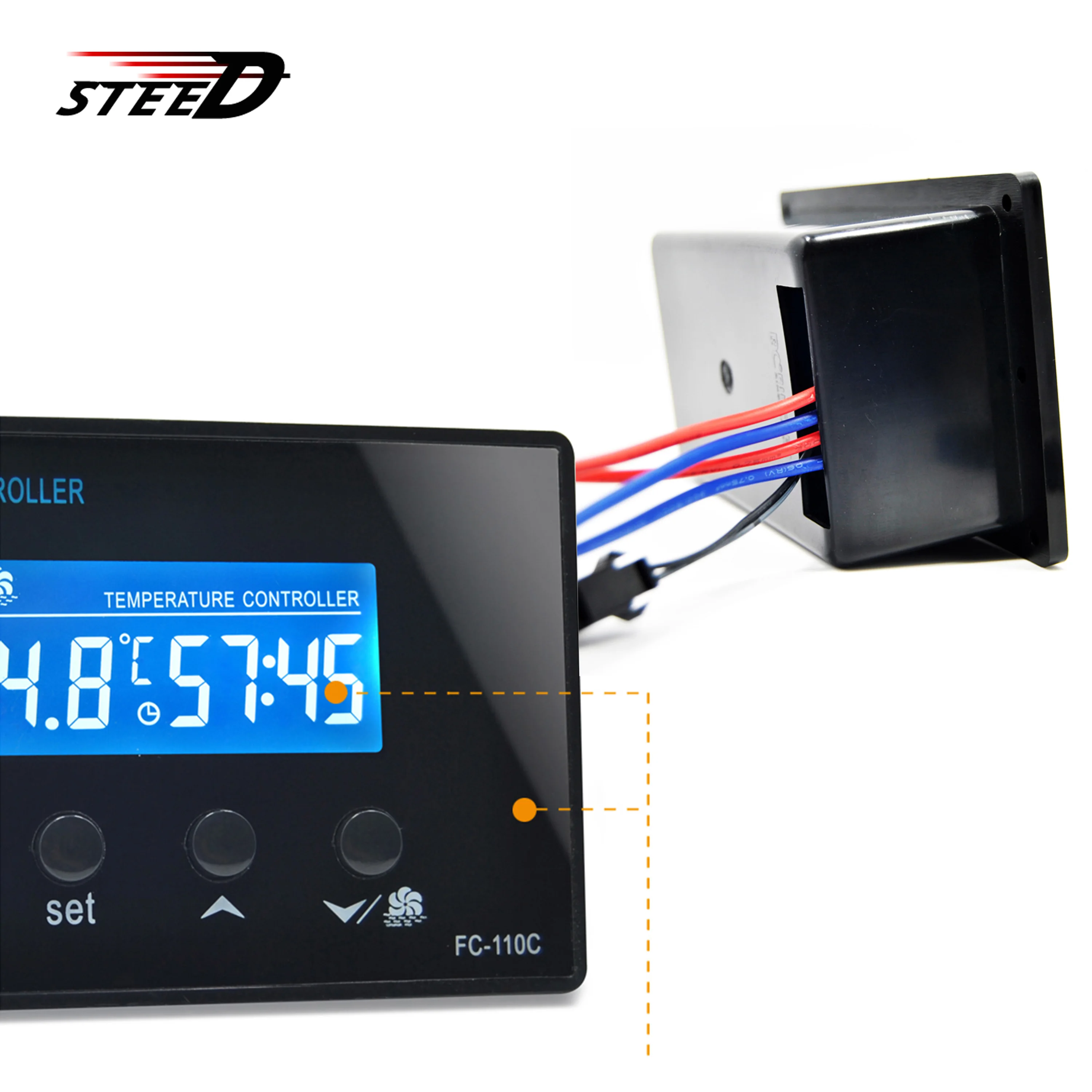 Термостат нагревательный 220 В/110 в 30 А для обратного отсчета течение 99 минут