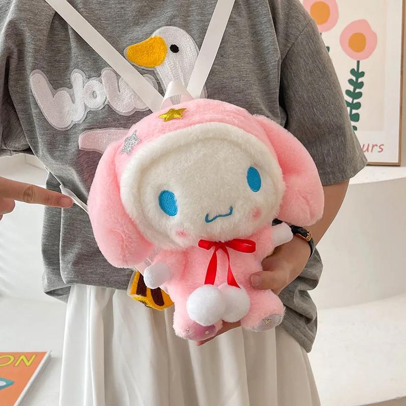 

2022 Girl Plush doll toy small backpack Cartoon dog women shoulder bag Children's gift doll bag