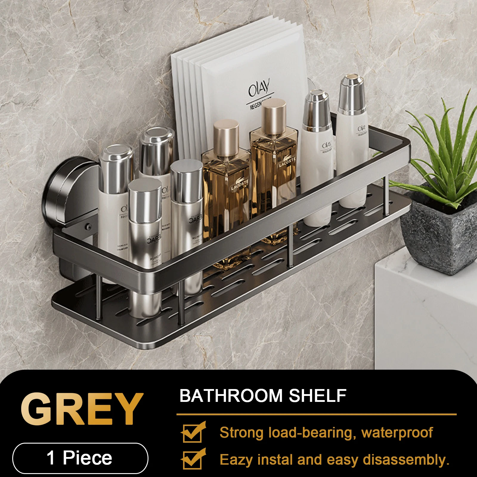 

Двухъярусная настенная полка для ванной RUITHOE