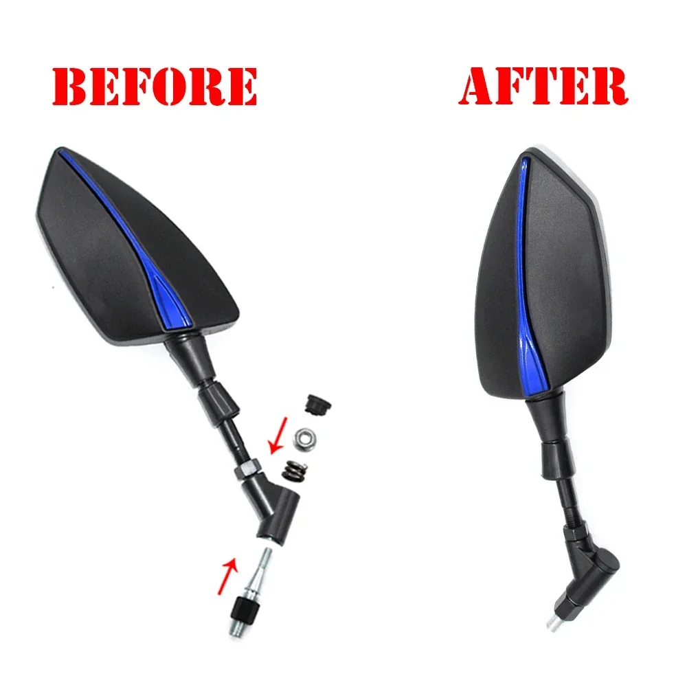 1 пара 8 мм 10 зеркало для мотоцикла регулируемое боковое заднего вида