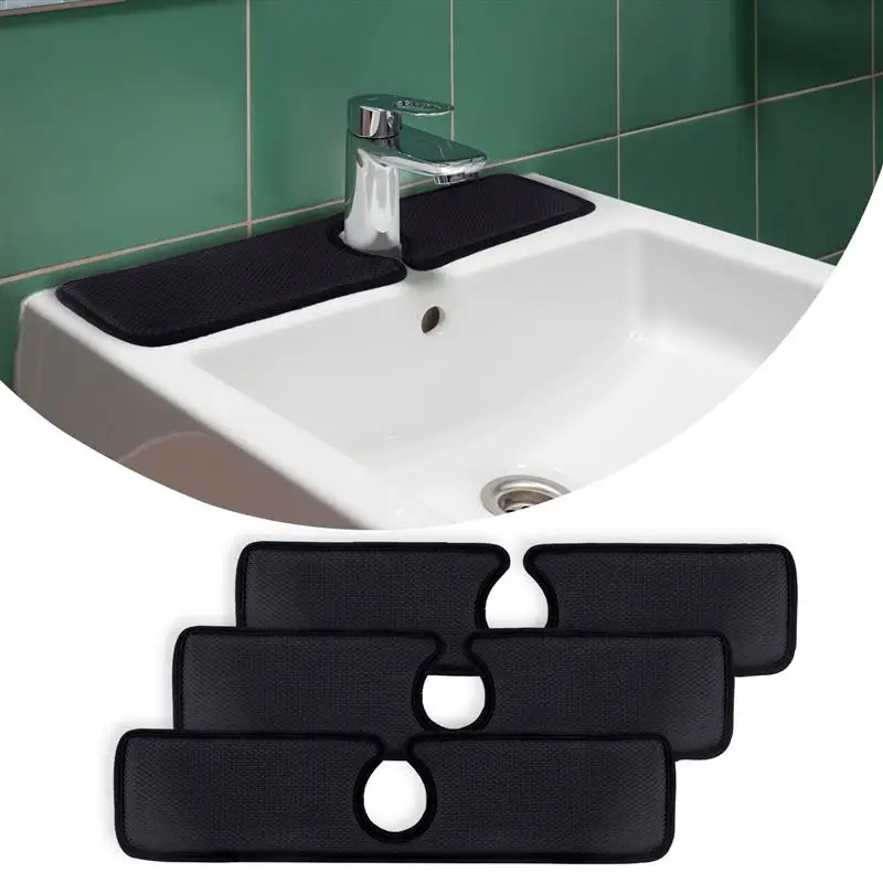 

Kitchen Faucet Absorbent Pad Surrounding Scrubbing Pad Microfiber Faucet Countertop Sink Anti-Splash Pad Bathroom Accessories
