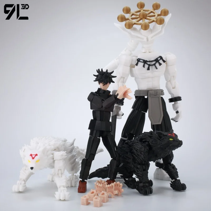 Фото Новые подвижные фигурки персонажей Jujutsu Kaisen (9 см, 3D-печать): Lucky 13, Dummy 13, Titan 13. Аниме-фигурки для коллекционирования. №1