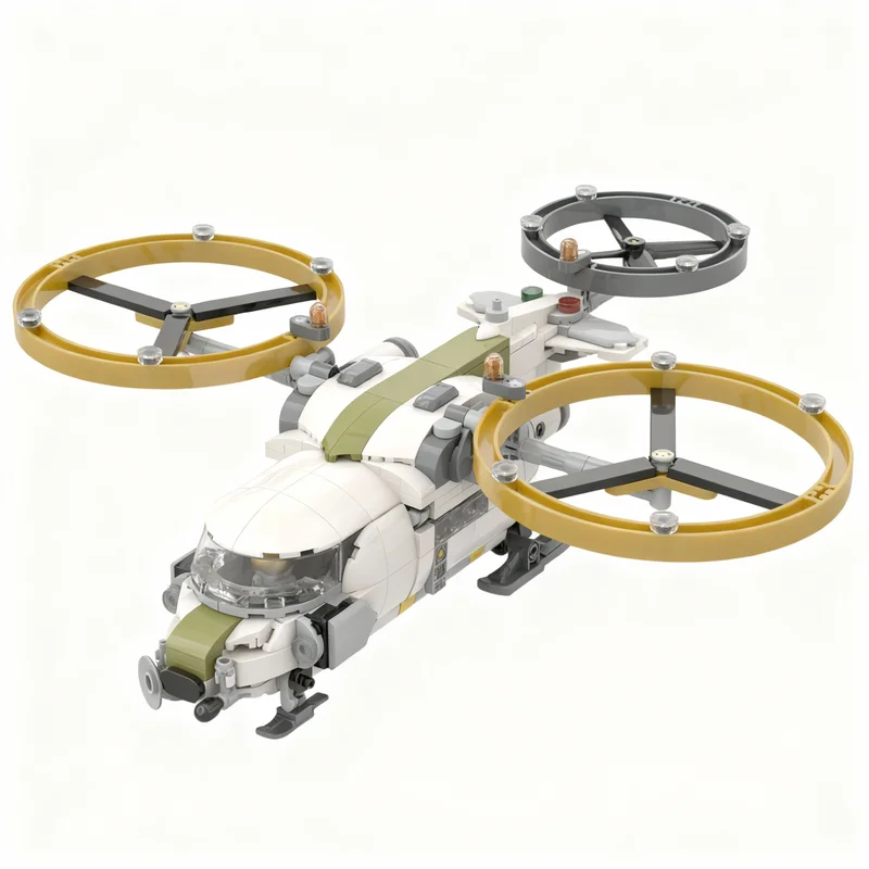 465 деталей MOC Icons Cormorant Rotocopter, стандартная конфигурация, модель из строительных блоков, рождественский подарок, конструктор, подарок на день рождения, для демонстрации. (art.: 3920dcdc91f2a) - 3920dcdc91f2a