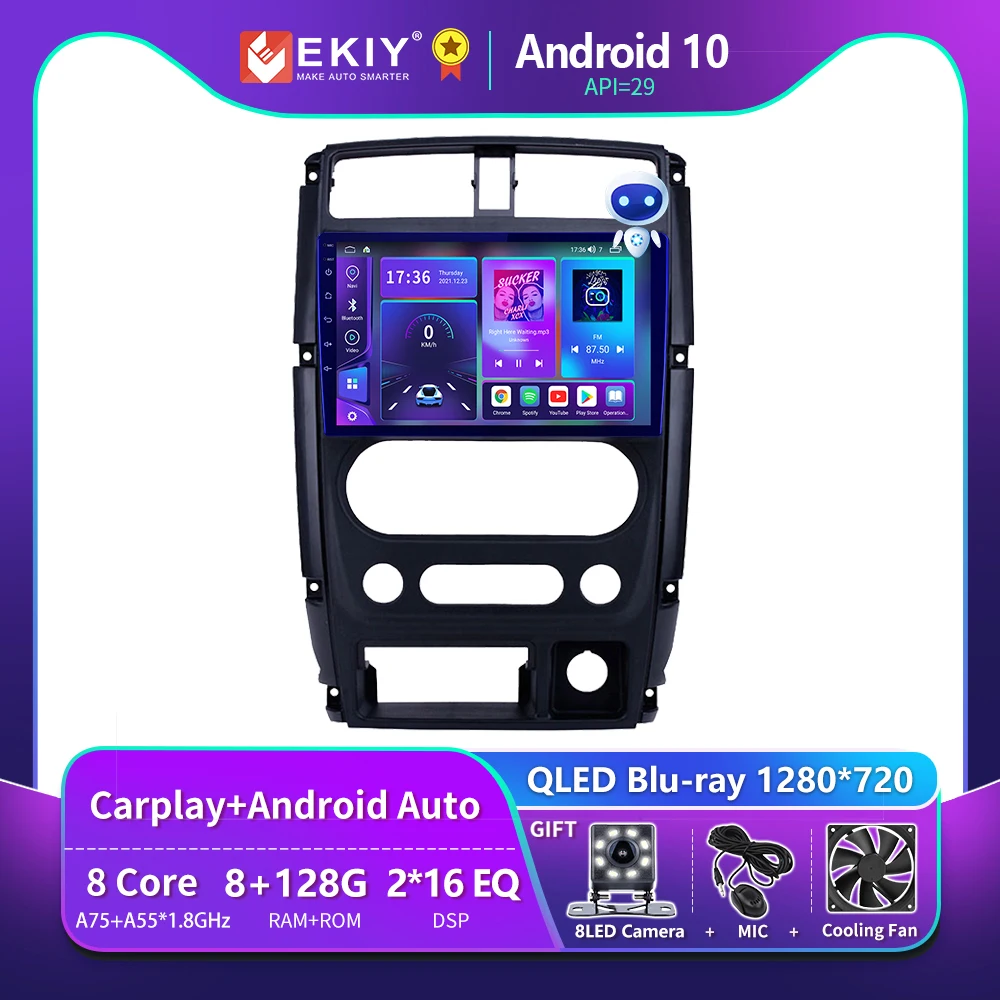 $97.89 EKIY T900 Blu-ray QLED For Suzuki Jimny 2007 - 2012 Car Radio Multimedia Video Player Navigator GPS Stero Auto Android 2 DIN DVD