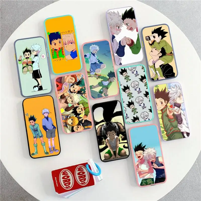 

Anime Hisoka Hunter X Hunters Phone Case for iPhone X XR XS 7 8 Plus 11 12 13 pro MAX 13mini Translucent Matte Case