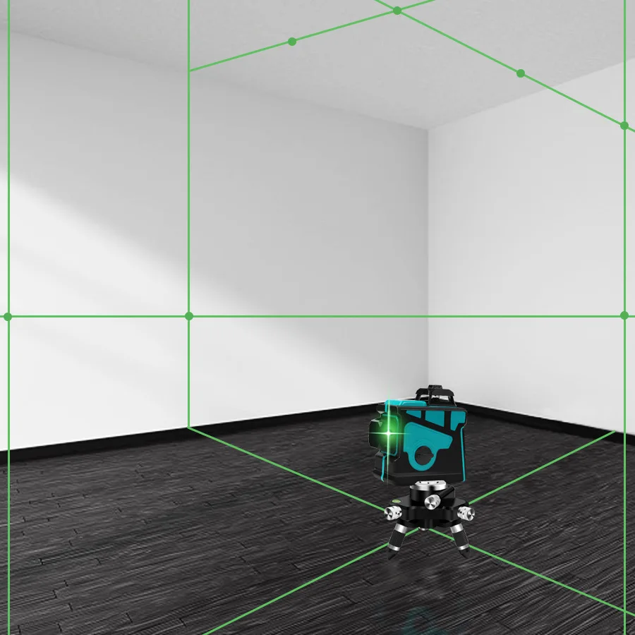12 Lines Laser Level 360 Self-Leveling Horizontal And Vertical Cross Super Powerful levels 3D Green Beam Line |