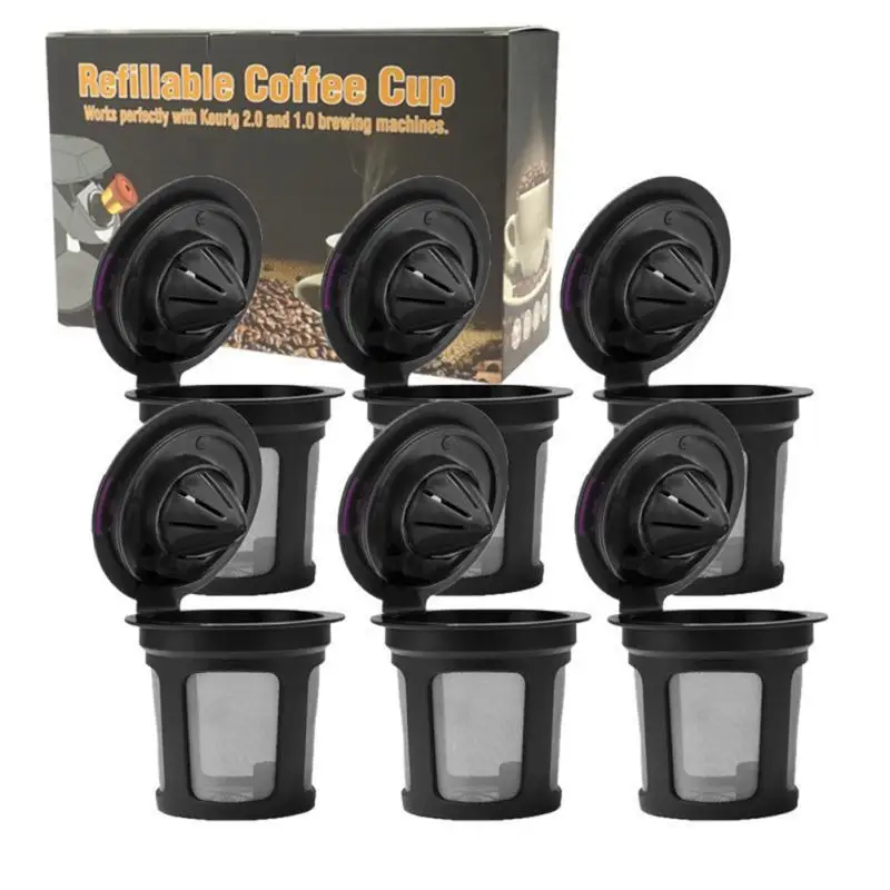 

Refillable Coffee Filter Cup Reusable Coffee Pod Filled Capsule Compatible With Keurig 2.0 1.0 K Cup Coffee Makers Kitchen Tools