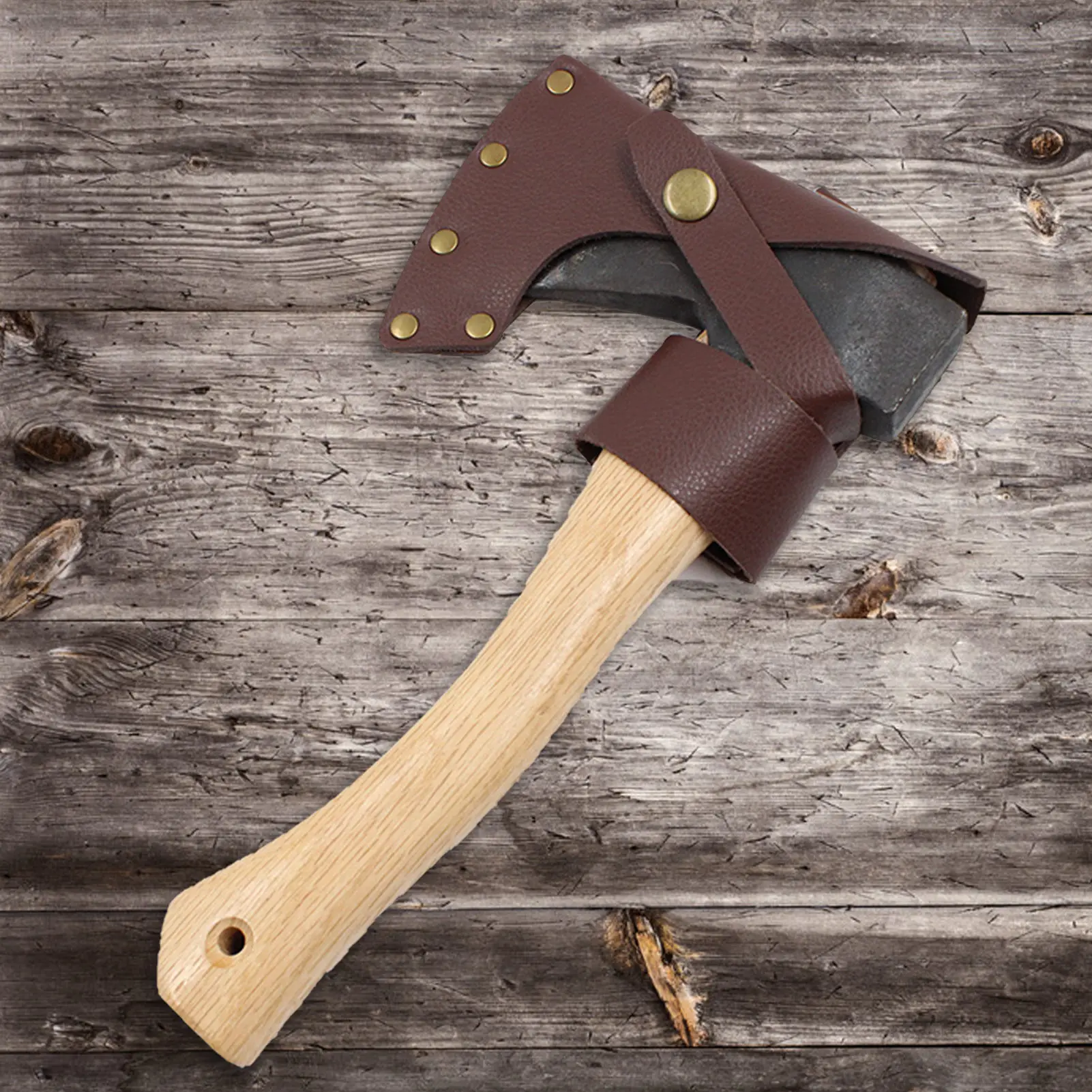 Новый кожаный нож с косточками портативный многофункциональный топор для