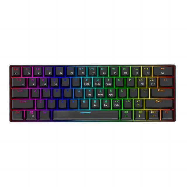 

61 keys backlit RGB wired wireless blue tooth mechanical gaming keyboard small compact keyboard for gamer PC laptop