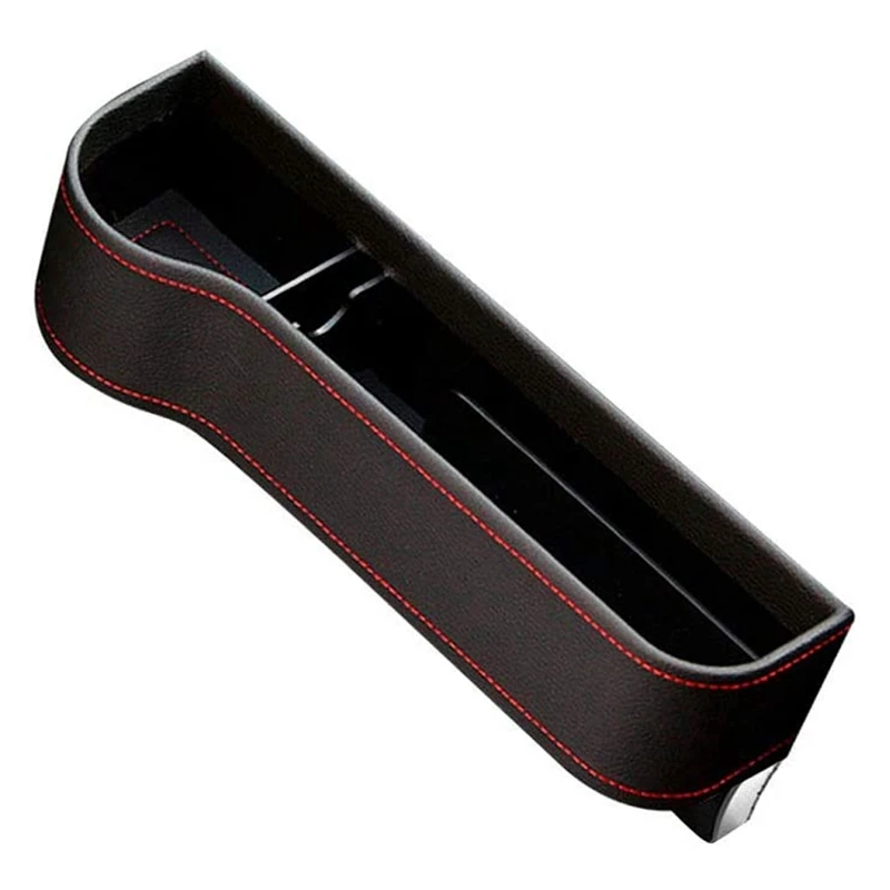 

Seat Space Filler, Console Organizer, Car Pocket, Seat Catcher, Seat Crevice Storage Box Black LHD