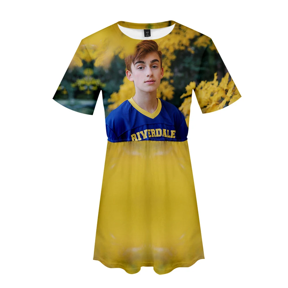 

Женское платье в стиле хип-хоп, повседневное уличное платье из полиэстера с принтом Джонни Орландо в стиле Харадзюку, весна-лето