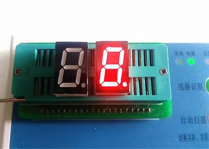 10 шт. 1-значная светодиодная цифровая трубка 0 5 дюйма красная яркость 5011BS общий