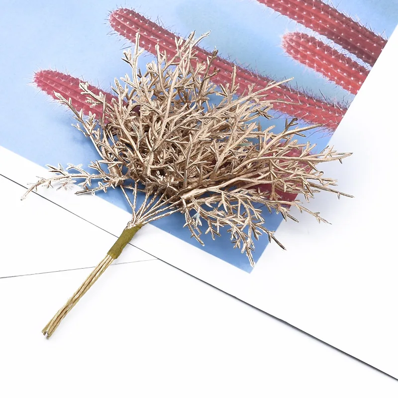 

10 шт., искусственные цветы, рождественские украшения своими руками для дома, декоративные цветы, венки, искусственные растения для украшения флористики