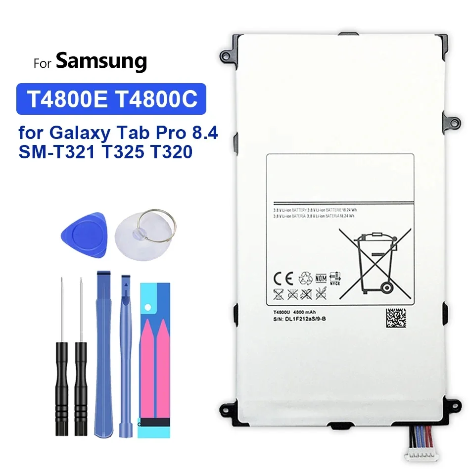 Сменный аккумулятор для планшета T4800E T4800C Samsung Galaxy Tab Pro 8 4 дюйма SM-T321 T325 T320 T321 4800 мАч