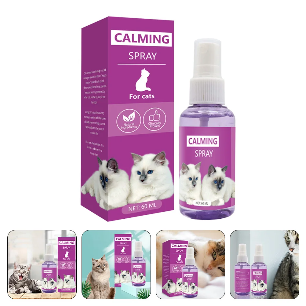 

Spray Cat Calming Deterrent Stress Kitten Pet Pheromone Collar Cats Soothing Comforting Anti Training Calm Down Conditioning