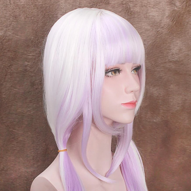 80cm Dragon Kamui Kobayashi-san Chi No Maid Kanna Gradient Cosplay Wigs Peluca Horns Headdress Hair Ornaments Accessories images - 6