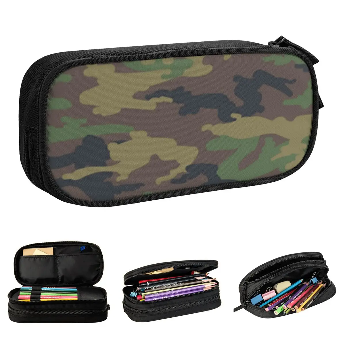

Модные камуфляжные Пеналы, Пеналы, футляр для ручек для студентов, большая емкость сумка, школьные принадлежности