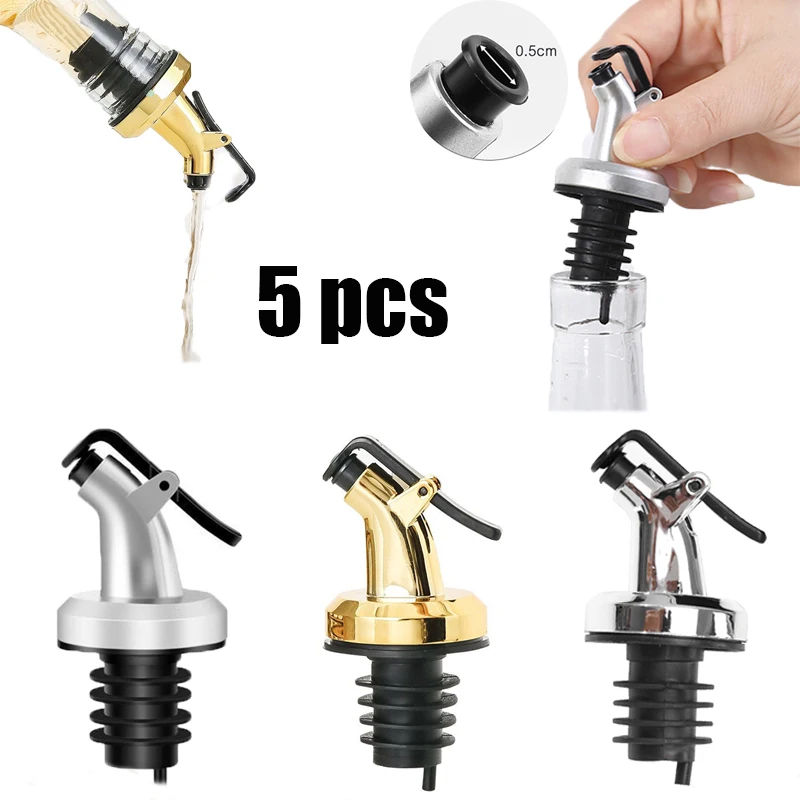 

1/3/5 Pcs Olive Oil Drip Wine Pourers Liquor Dispenser Leak-proof Nozzle Olive Bottle Wine Stopper Oil Pourer Kitchen Tools