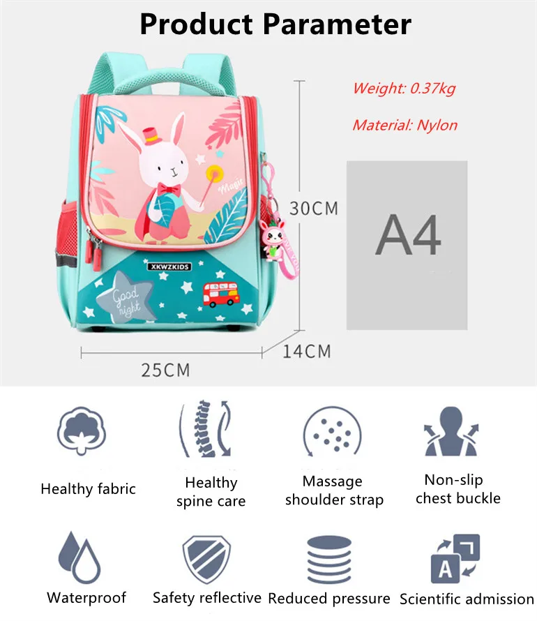Children School Bags for Girls Boy Children Backpacks Kindergarten Cartoon Animal Toddle Kids Backpack for 2-5 Years Kids Bag