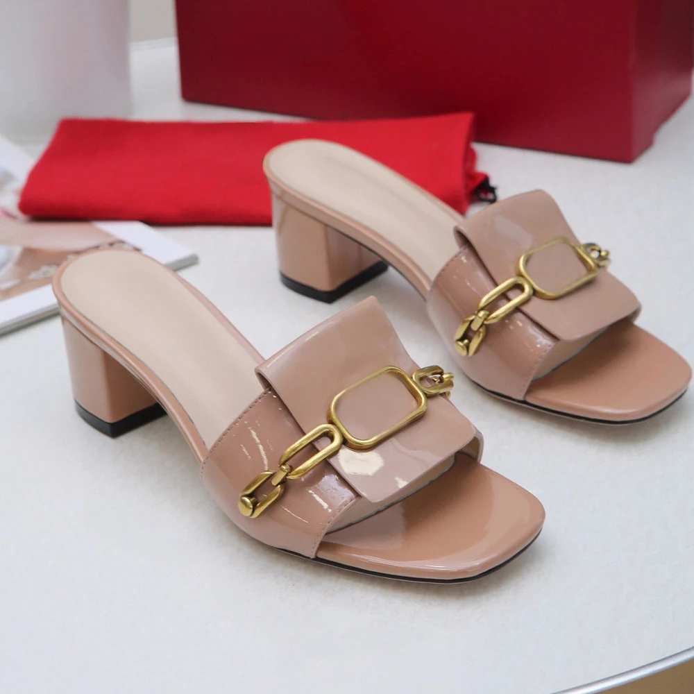 Женские босоножки на плоской подошве повседневные сандалии с квадратным носком