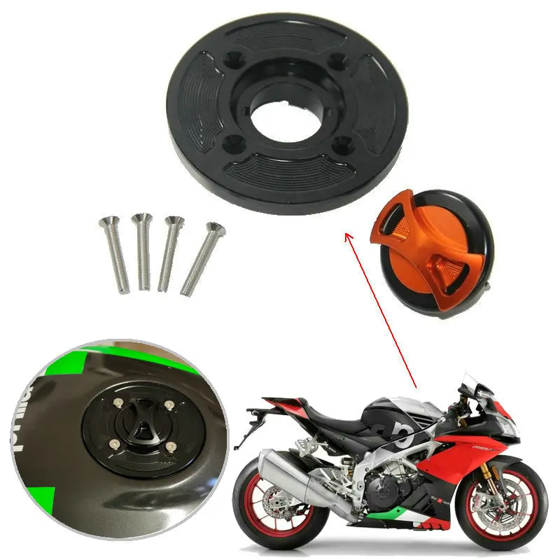 

For APRILIA Tuono V4R Caponord 1200 RSV1000 RSV4 R / Factory / APRC CNC Aluminum Motorcycle Fuel Gas Tank Cap Petrol Cover