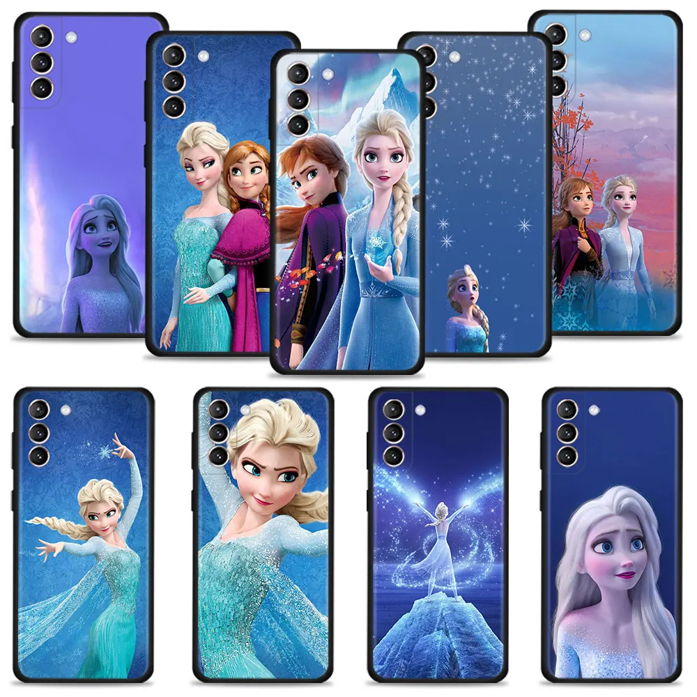 

Princess Anna Elsa Case For Samsung Galaxy S22 S21 S20 Ultra FE S22 S21 S20 S10 S9 S8 Plus S10e Note 20Ultra 10Plus Cover